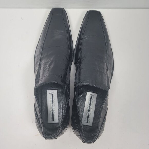 Dino Bigioni Men's Black Leather Loafers 22547 US Size 10 EU 43 Made in Italy - Picture 5 of 9